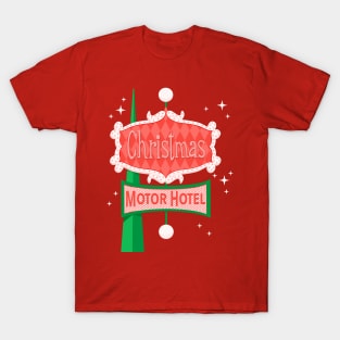 Christmas Moter Hotel Vintage Sign T-Shirt